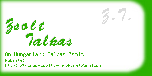 zsolt talpas business card